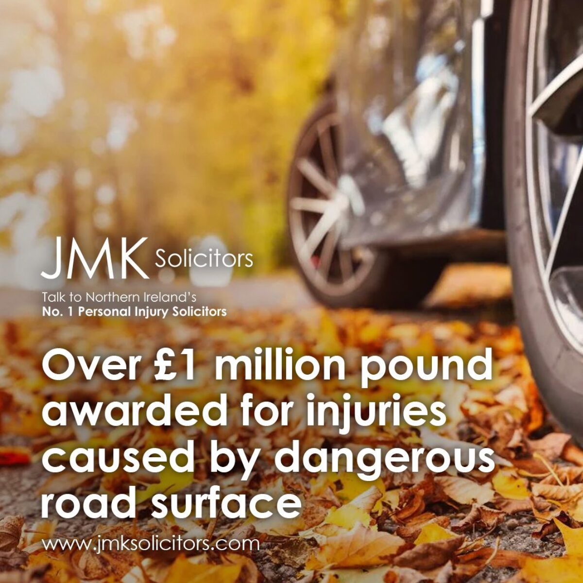 Over £1 million pound awarded for injuries caused by dangerous road surface