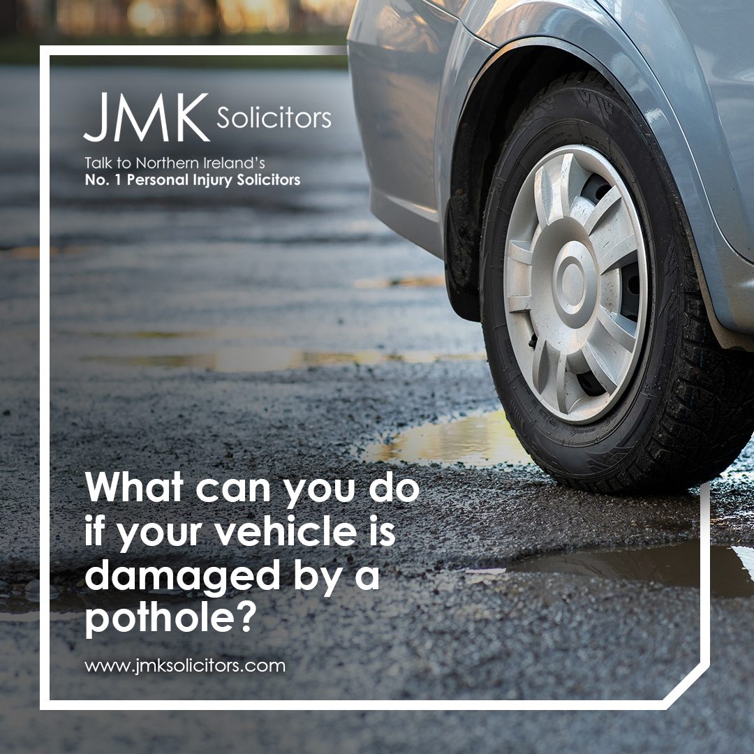 What can you do if your vehicle is damaged by a pothole