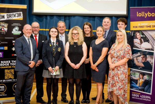 2024 Launch Pic with Sponsors at Lumen Christi