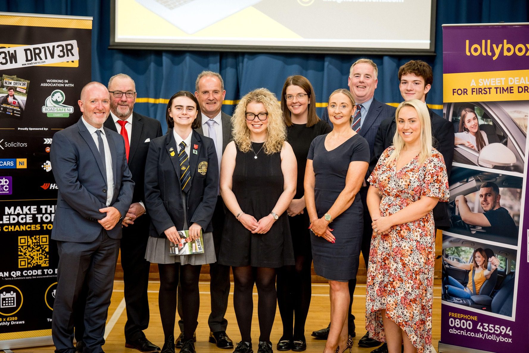 2024 Launch Pic with Sponsors at Lumen Christi