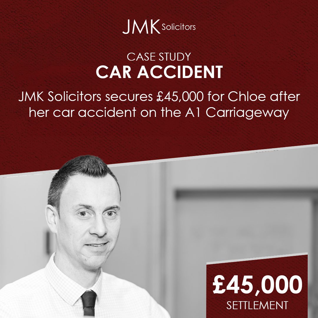 Car Accident Compensation: JMK Solicitors Secure £45,000 for Chloe